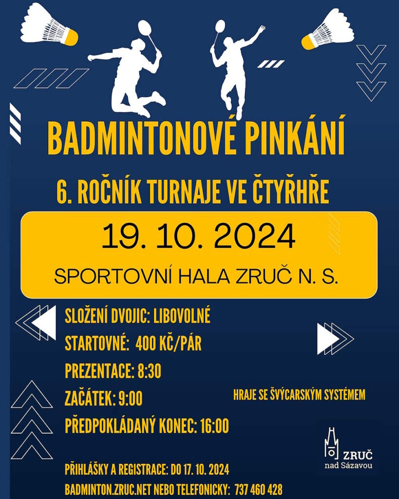 Turnaj Badmintonové pinkání 2024 -10-19